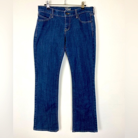 Old Navy The Diva Bootcut Women's Size 4 Low Rise Blue Jeans Stretch Denim - Picture 1 of 9